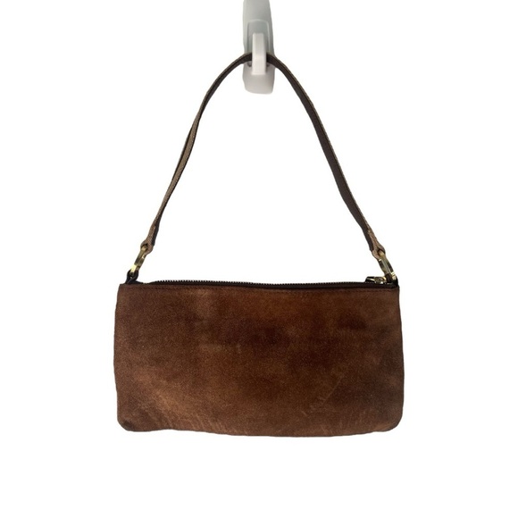 "Chestnut Grace" Kate Spade Italian Suede Shoulder Bag -- Holiday Gift Ready - Picture 2 of 15